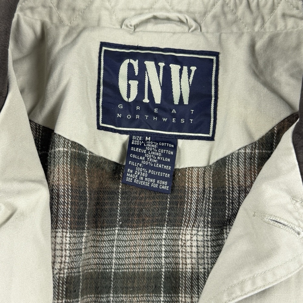 Great Northwest GNW Men's Medium 100% Cotton Barn Jacket Plaid Lined Workwear - Picture 2 of 14